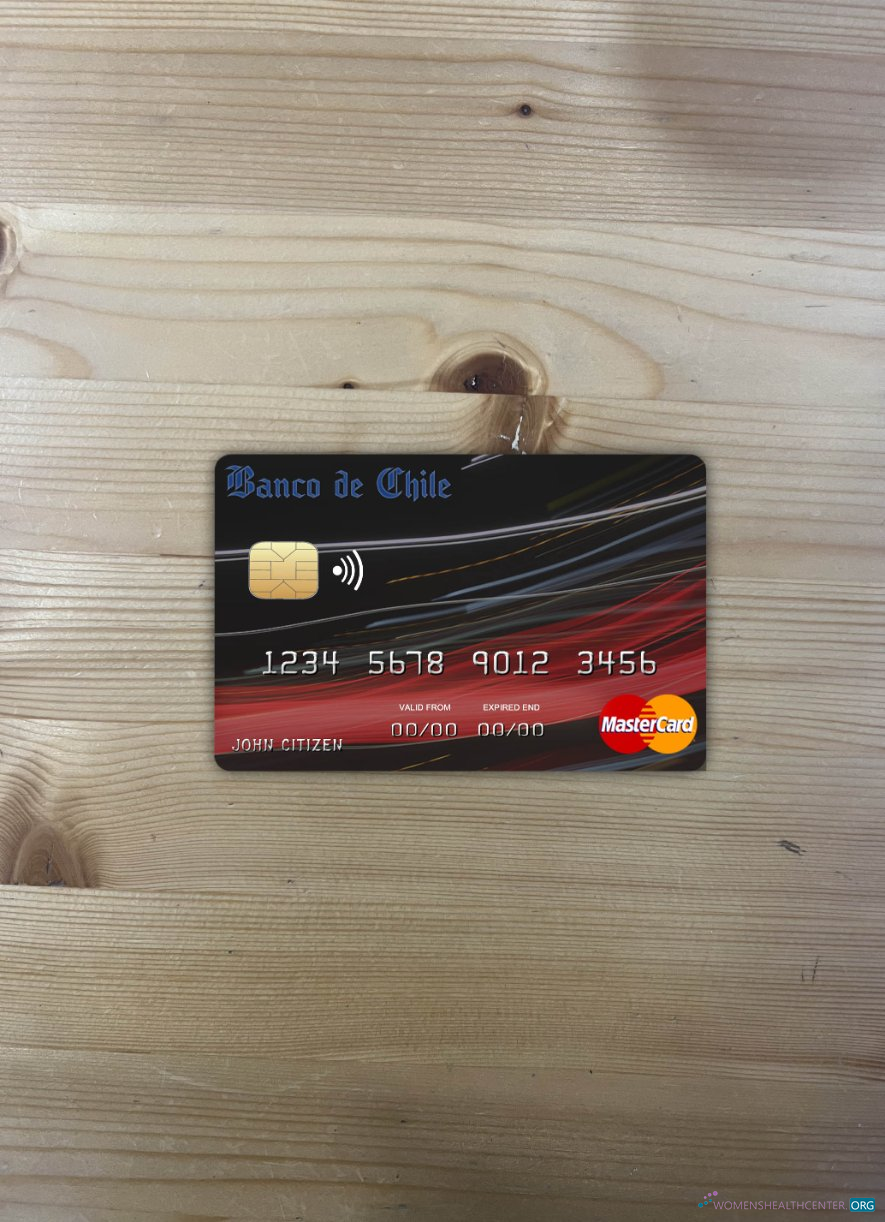 Download Chile Banco de Chile bank mastercard photolook front Photoshop template